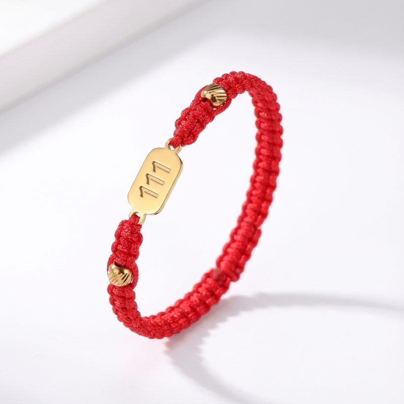 111 Divine Luck Angel Number Bracelet - Professional Photo
