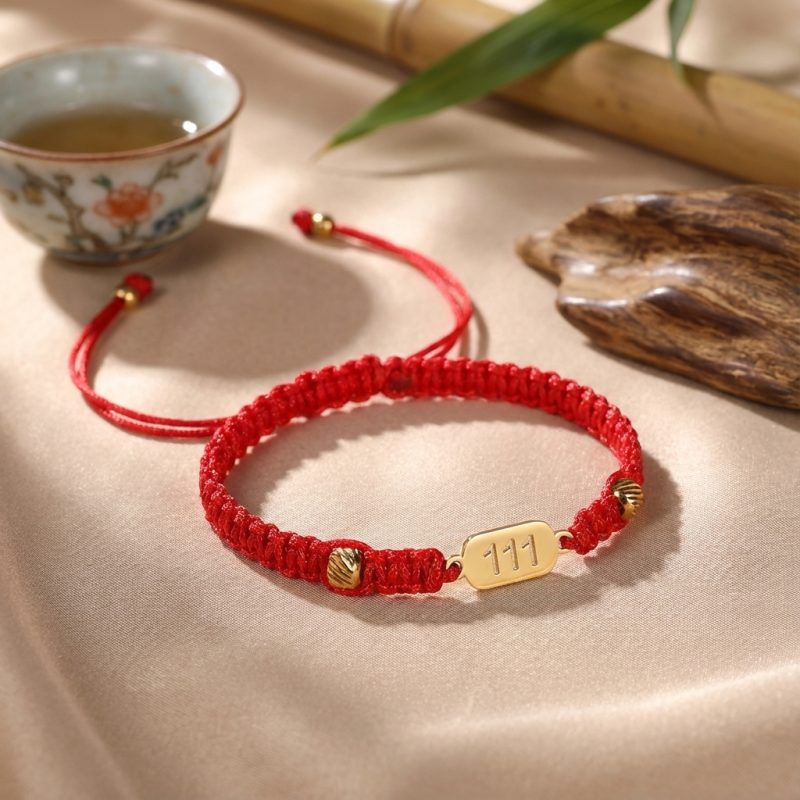 111 Divine Luck Angel Number Bracelet - Professional Photo
