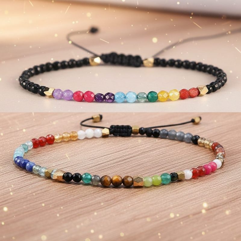 7 Chakra & 12 Constellation Bracelets - Reveal Your True Potential - Professional Photo