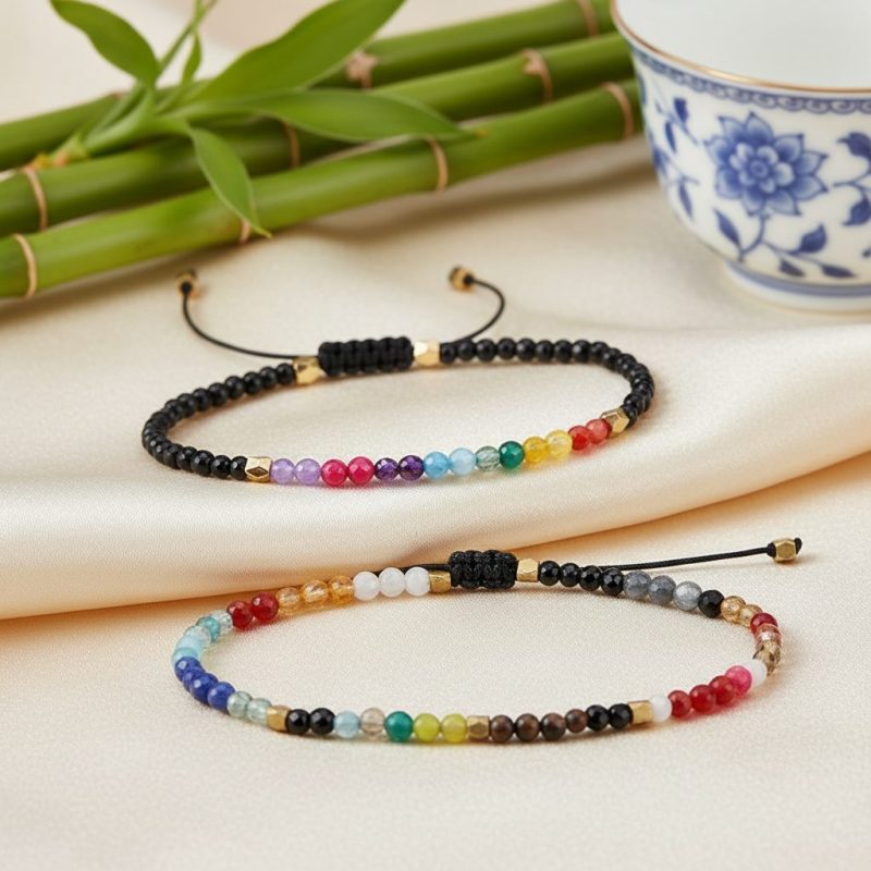 7 Chakra & 12 Constellation Bracelets - Reveal Your True Potential - Professional Photo
