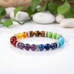 7 Chakra Stones Bracelet - Professional Photo
