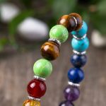 7 Chakra Stones Bracelet - Professional Photo