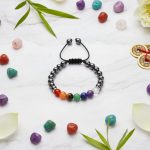 7 Chakra Hematite Bracelet - Promote Wellness - Professional Photo