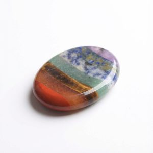 7 Chakra Worry Stone - For Anxiety & Stress - Professional Photo