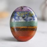 7 Chakra Worry Stone - For Anxiety & Stress - Professional Photo