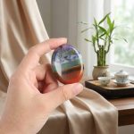 7 Chakra Worry Stone - For Anxiety & Stress - Professional Photo