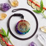 Chakra Orgonite Necklace - Balances Orgone Energy & EMF Protection - Professional Photo