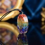Chakra Orgonite Necklace - Balances Orgone Energy & EMF Protection - Professional Photo