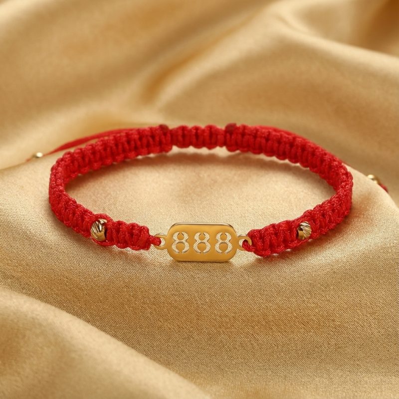888 Wealth Luck Angel Number Bracelet - Professional Photo