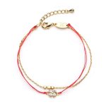 Red String Lucky Clover Bracelet - Professional Photo