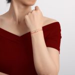 Red String Lucky Clover Bracelet - Professional Photo