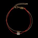 Red String Lucky Clover Bracelet - Professional Photo