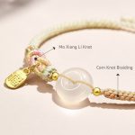 White Agate Fu Couple Bracelets - Give the Gift of Luck - Professional Photo