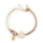 White Agate Fu Couple Bracelets - Give the Gift of Luck - Professional Photo