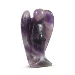 Amethyst Guardian Angel Statue - Crystal Angel Ornament - Professional Photo