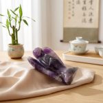 Amethyst Guardian Angel Statue - Crystal Angel Ornament - Professional Photo
