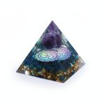 Amethyst Orgonite Pyramid - Orgone Energy Generator - Professional Photo