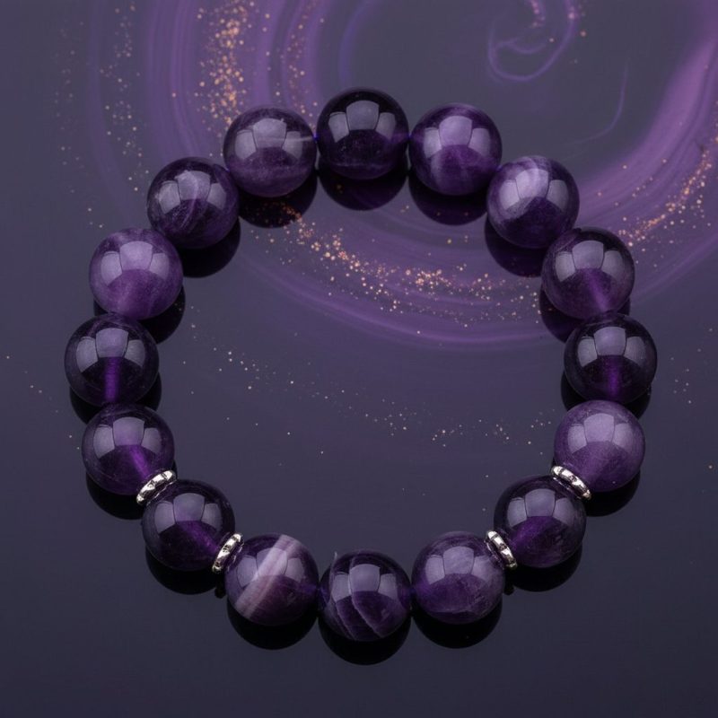 Amethyst Purifying Bracelet - For Peace & Clarity - Professional Photo