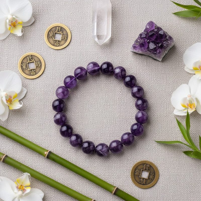 Amethyst Purifying Bracelet - For Peace & Clarity - Professional Photo