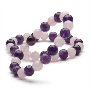 Gratitude Bracelet – Amethyst, Rose Quartz - Professional Photo