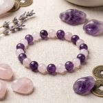 Gratitude Bracelet – Amethyst, Rose Quartz - Professional Photo