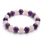 Gratitude Bracelet – Amethyst, Rose Quartz - Professional Photo