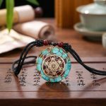 Archangel Metatron Orgonite Pendant - Turquoise Necklace - Professional Photo