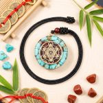 Archangel Metatron Orgonite Pendant - Turquoise Necklace - Professional Photo