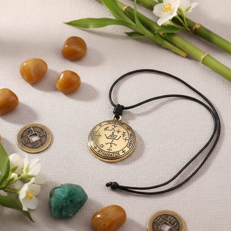 Sigil of the Archangel Michael Amulet - Protection Necklace - Professional Photo