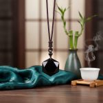 Black Obsidian Talisman - Necklace for Protection - Professional Photo