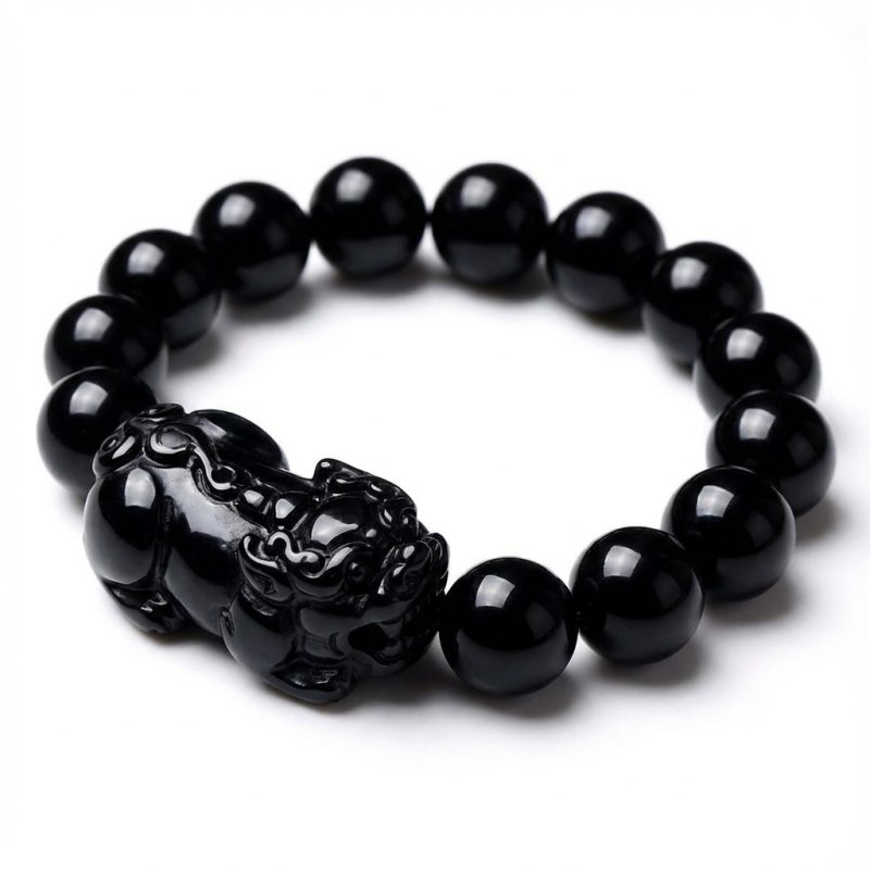 black-obsidian-pixiu-bracelet-for-wealth-protectio-image-1-1767071337467.jpg Black Obsidian Pixiu Bracelet - Wealth Protection - Professional Photo