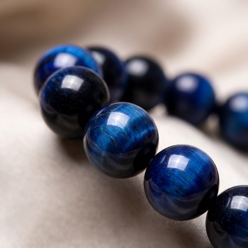 Blue Tiger’s Eye Bracelet - Confidence & Creativity - Professional Photo