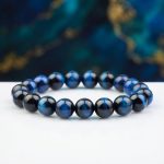 Blue Tiger’s Eye Bracelet - Confidence & Creativity - Professional Photo
