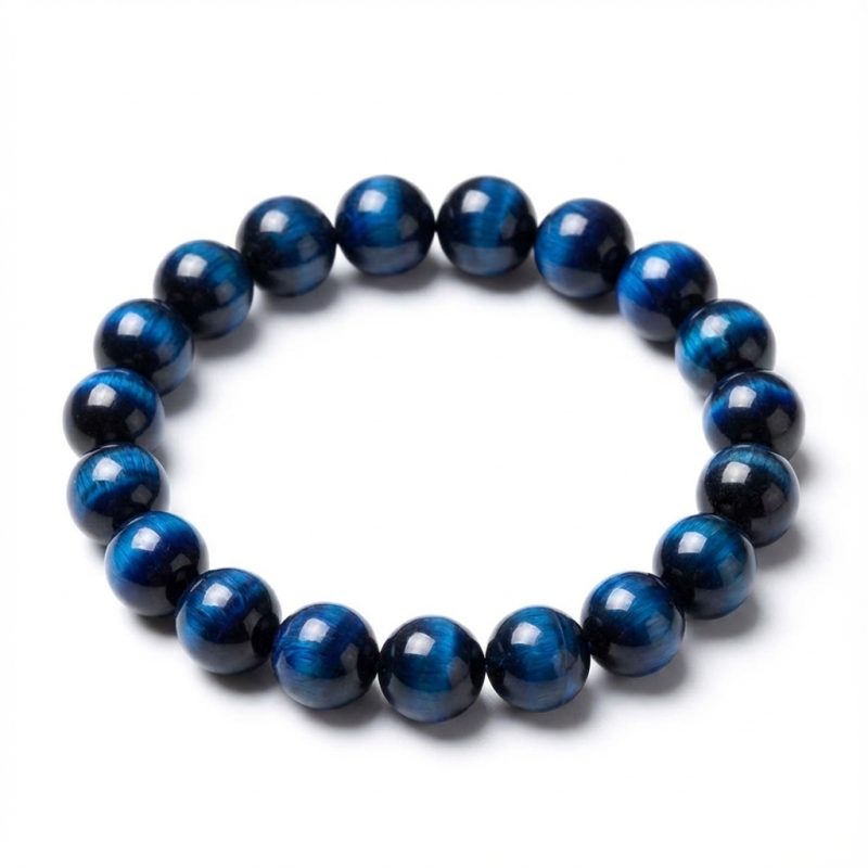 Blue Tiger’s Eye Bracelet - Confidence & Creativity - Professional Photo