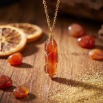 Carnelian Necklace - Boost Vitality, Creativity, Self-Confidence - Professional Photo