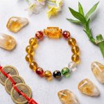 Citrine the God of Wealth Bracelet & The 5 Element Crystals - Professional Photo