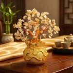 Citrine Money Tree for Prosperity - Feng Shui Gemstone Ornament - Professional Photo