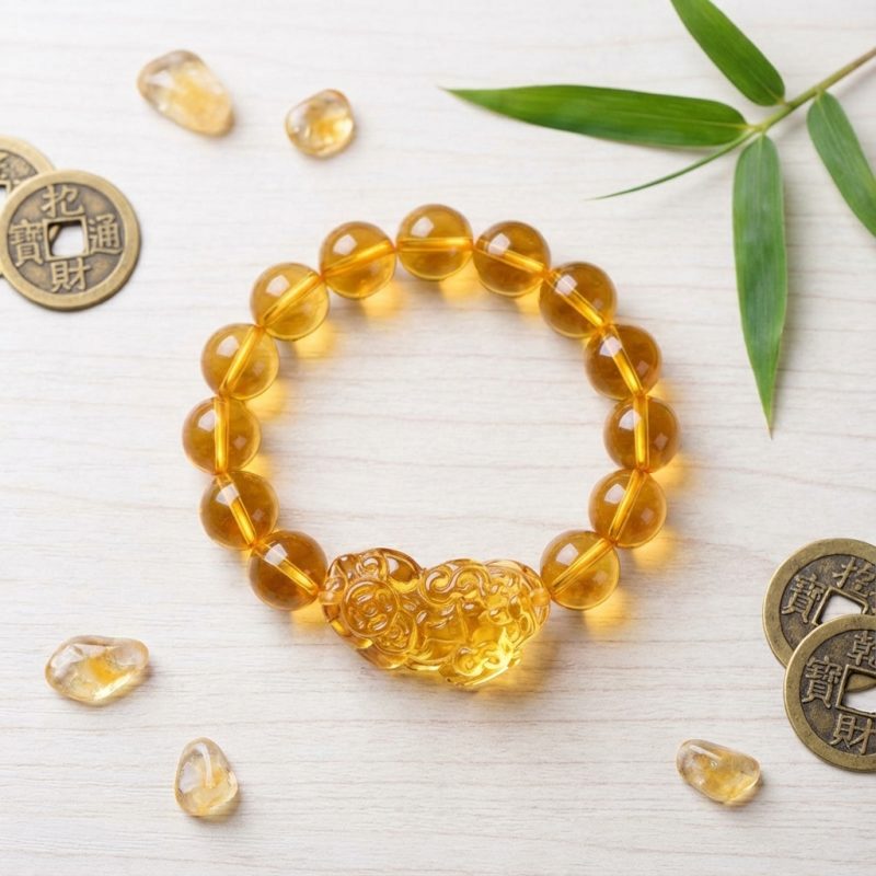 Citrine Pixiu Bracelet - Attract Wealth - Professional Photo