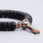 Coconut Shell Beads Bracelet with Engraved Mantra - Professional Photo