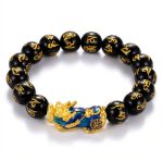 Color-Changing Pixiu Obsidian Wealth Bracelet - Professional Photo