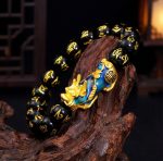 Color-Changing Pixiu Obsidian Wealth Bracelet - Professional Photo