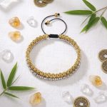 Copper Beads Harmony & Healing Bracelet - Silver, Gold Colors - Professional Photo