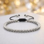 Copper Beads Harmony & Healing Bracelet - Silver, Gold Colors - Professional Photo