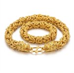 Double-Headed Golden Dragon Luck Bracelet - Professional Photo