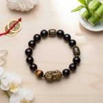 Natural Gold Obsidian Double Pixiu Bracelet - Professional Photo