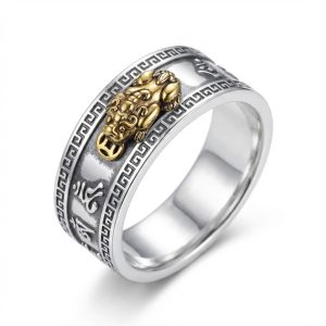 Feng Shui Pixiu Mantra Ring - Wealth & Protection - Professional Photo