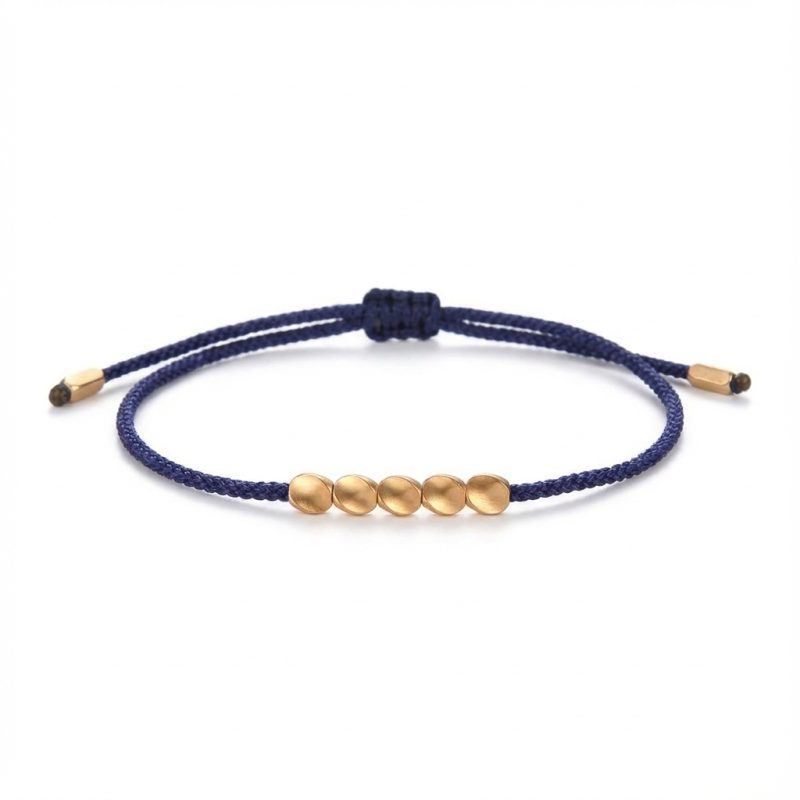 five-lucky-beads-copper-bracelet-for-luck-protecti-image-1-1767061856387.jpg Five Lucky Beads Copper Bracelet - Blue & Red String - Professional Photo