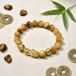 Exclusive: Gold Tiger Eye Pixiu Bracelet - Professional Photo