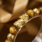 Exclusive: Gold Tiger Eye Pixiu Bracelet - Professional Photo