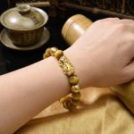 Exclusive: Gold Tiger Eye Pixiu Bracelet - Professional Photo